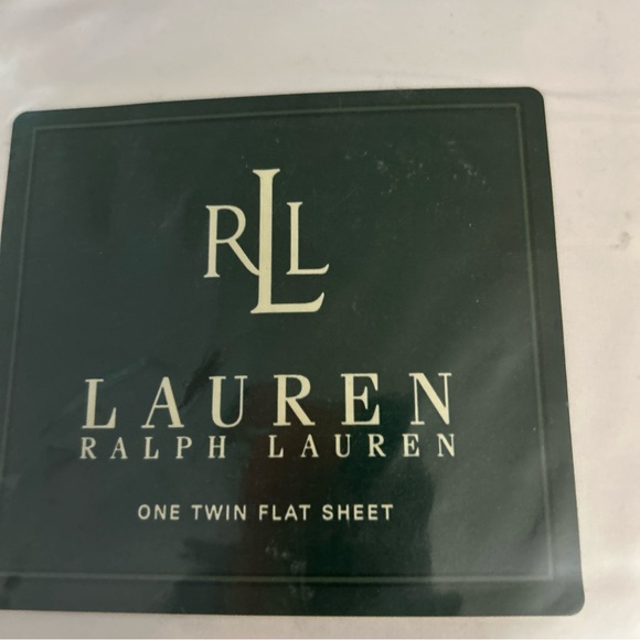 Ralph Lauren RLL Bed Sheet Twin Flat White New - Picture 5 of 6